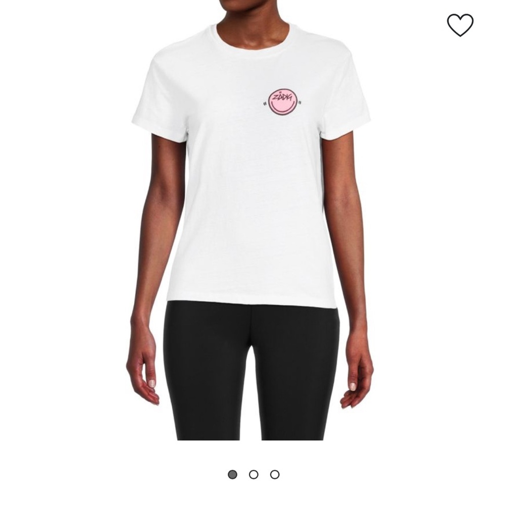 Zadig & Voltaire Zoe Happy Face T-Shirt